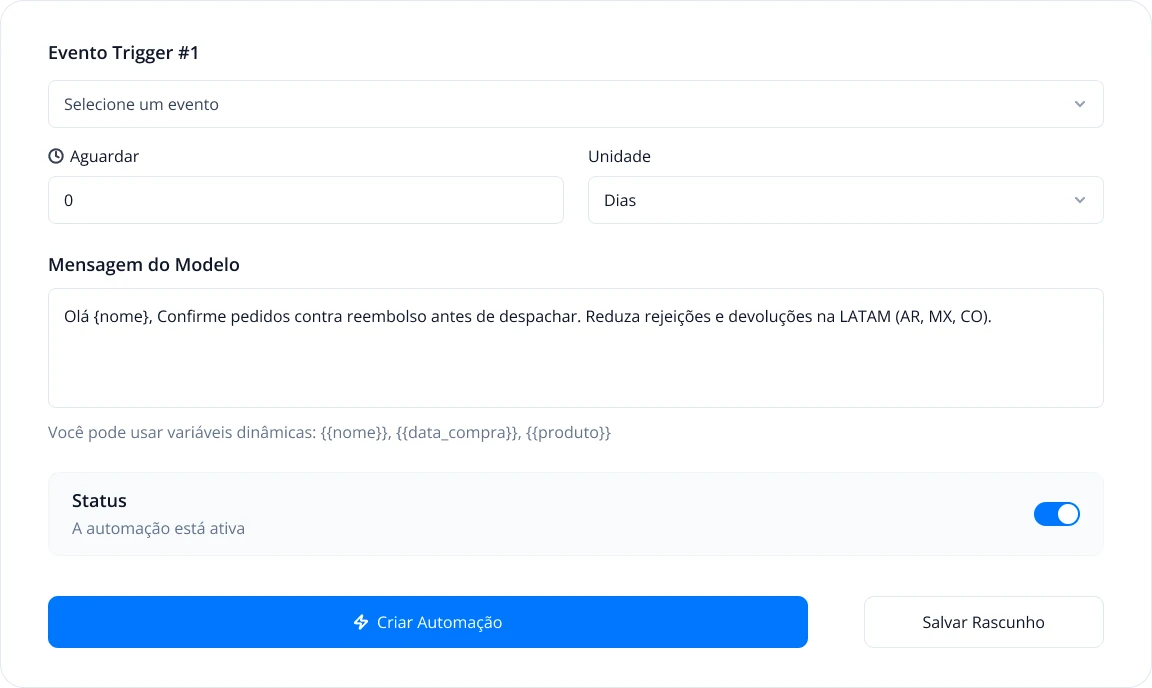 Editor de regra